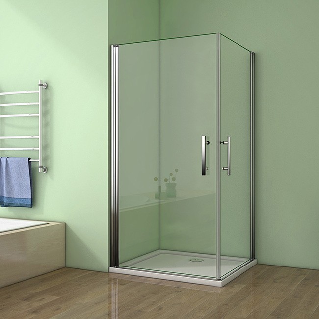 H K - Sprchovací kút MELODY A4 80 cm s dvoma jednokrídlovými dverami vrátane sprchovej vaničky SE-MELODYA480 / THOR-80sqm