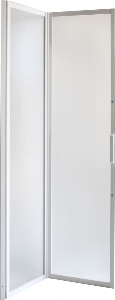 HOPA - Sprchové dvere DIANA - Farba rámu zásteny - Hliník biely, Rozmer A - 80 cm, Smer zatváranie - Univerzálny Ľavé / Pravé, Výplň - Polystyrol 2,2 mm (acrilico), Výška - 185 cm 