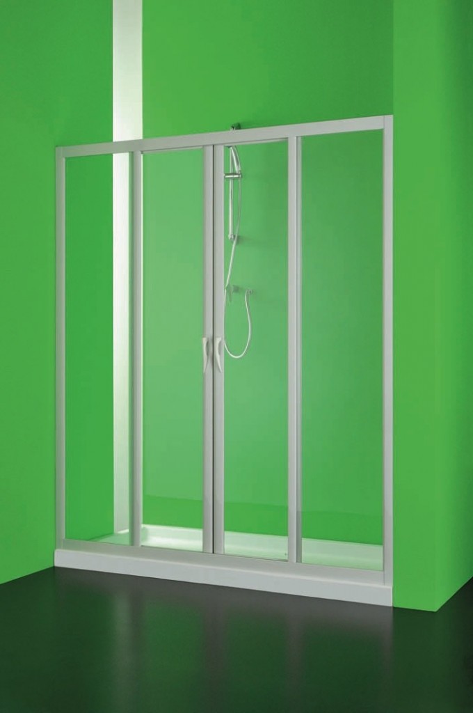 HOPA - Sprchové dvere MAESTRO CENTRALE - Farba rámu zásteny - Plast biely, Rozmer A - 130, Smer zatváranie - Univerzálny Ľavé / Pravé, Výplň - Polystyrol 2,2 mm (acrilico), Výška -