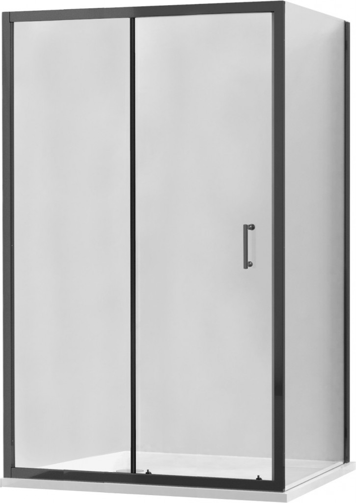 MEXEN/S - APIA sprchovací kút 95x100, transparent, čierna 840-095-100-70-00