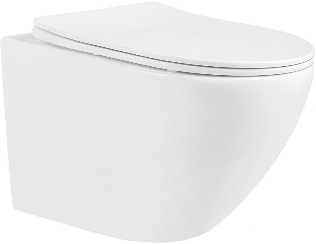 MEXEN/S - Lena Závesná WC misa vrátane sedátka s slow-slim, duroplast, biela 30220300