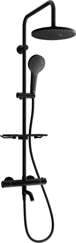 MEXEN/S - KT05 vaňový stĺp s termostatickou batériou, čierna 779000593-70