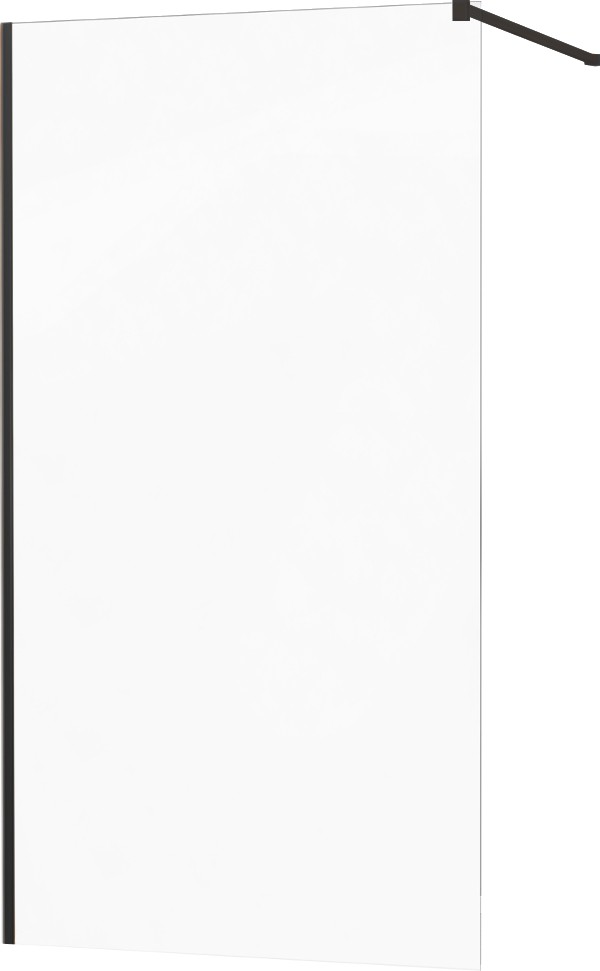 MEXEN/S - KIOTO Sprchová zástena WALK-IN 70x200 cm 8 mm, čierna, transparent 800-070-101-70-00