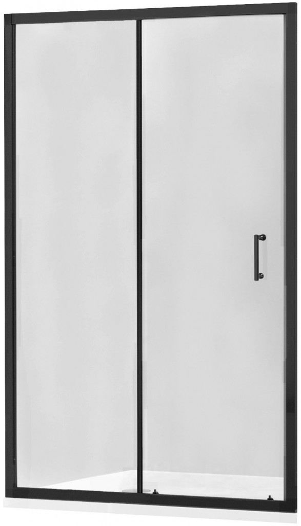 MEXEN - Apia posuvné sprchové dvere 95, transparent, čierna 845-095-000-70-00