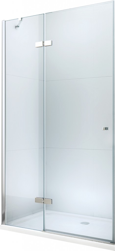 MEXEN - Roma Sprchové dvere Swing 115, transparent, chróm sa stenovým profilom 854-115-000-01-00