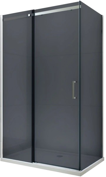 MEXEN/S - OMEGA sprchovací kút 120x100, grafit, chróm 825-120-100-01-40