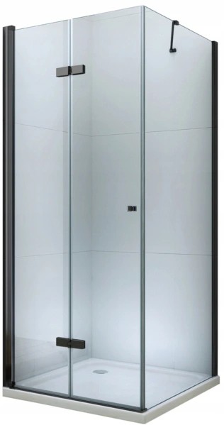 MEXEN/S - LIMA sprchovací kút 90x90, transparent, čierna 856-090-090-70-00