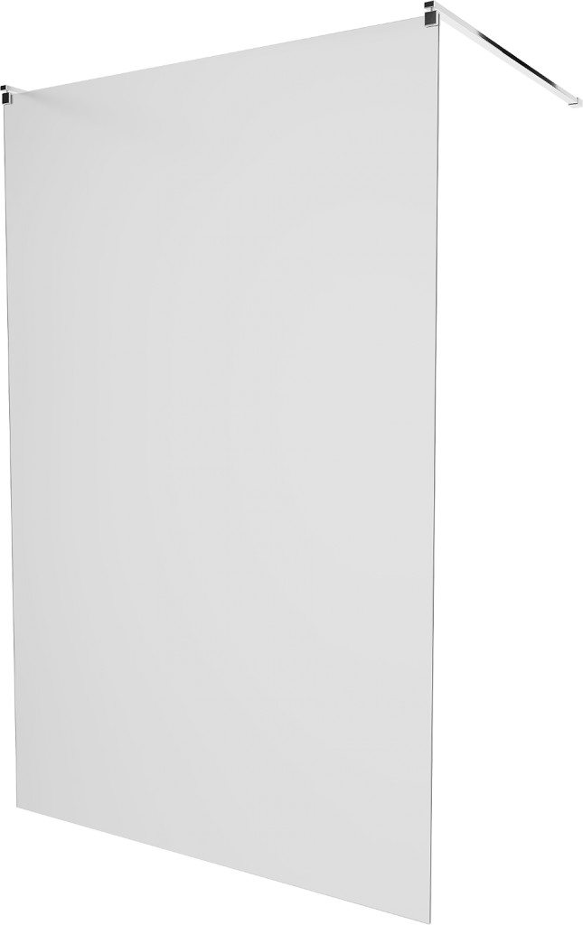 MEXEN/S - KIOTO samostatne stojaca sprchová zástena 100 x 200, matné sklo 8 mm, chróm 800-100-002-01-30