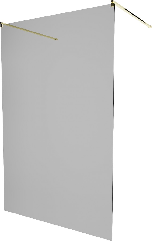MEXEN/S - KIOTO samostatne stojaca sprchová zástena 110 x 200, grafit, zlatá 800-110-002-50-40