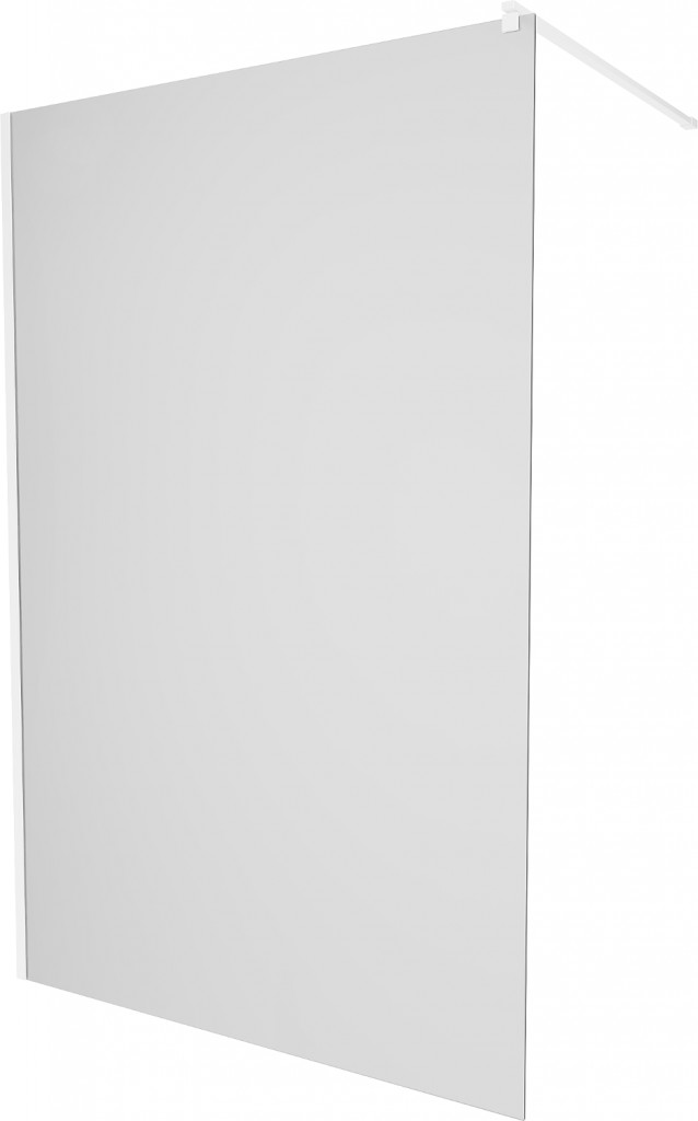 MEXEN/S - KIOTO Sprchová zástena WALK-IN 100 x 200, dekor jinovatka 8 mm, biela 800-100-101-20-30