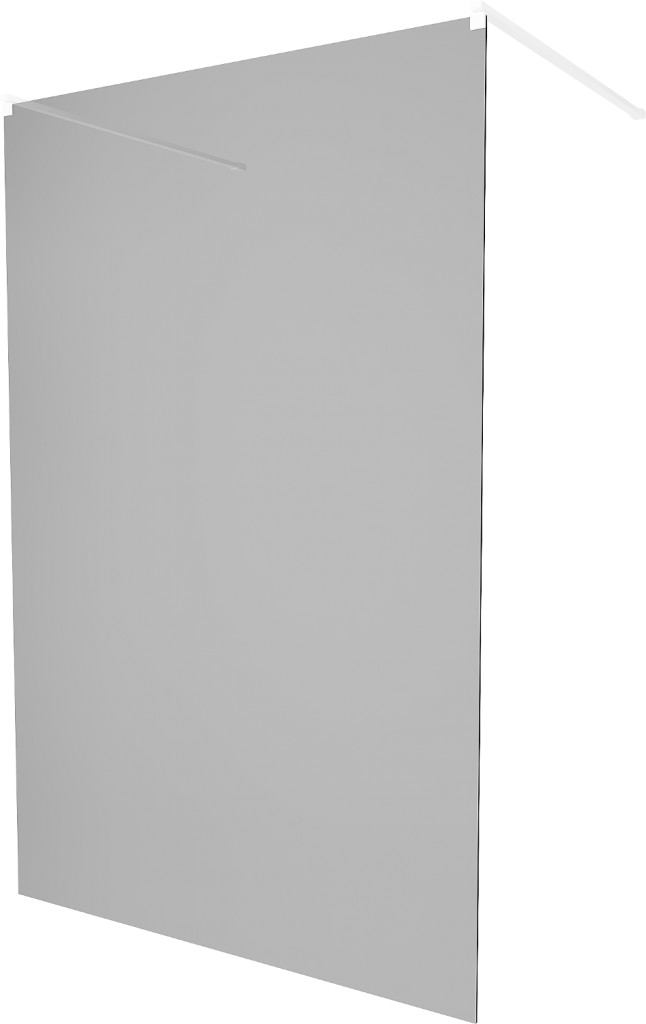 MEXEN/S - KIOTO samostatne stojaca sprchová zástena 110 x 200, grafit 8 mm, biela 800-110-002-20-40