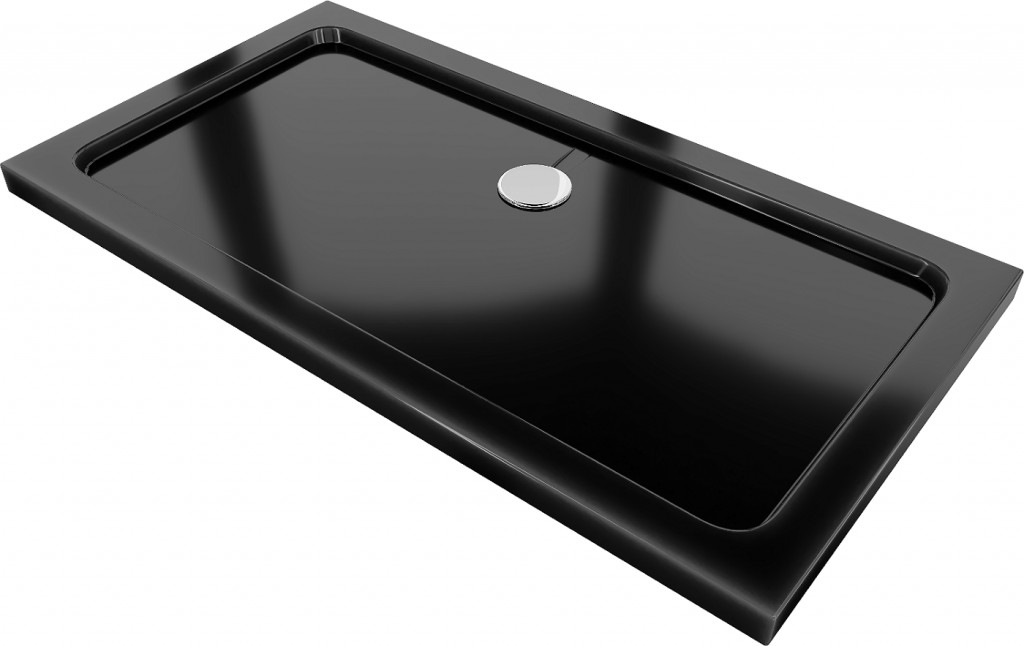 MEXEN - Flat sprchová vanička obdĺžniková slim 140 x 70, čierna 40707014