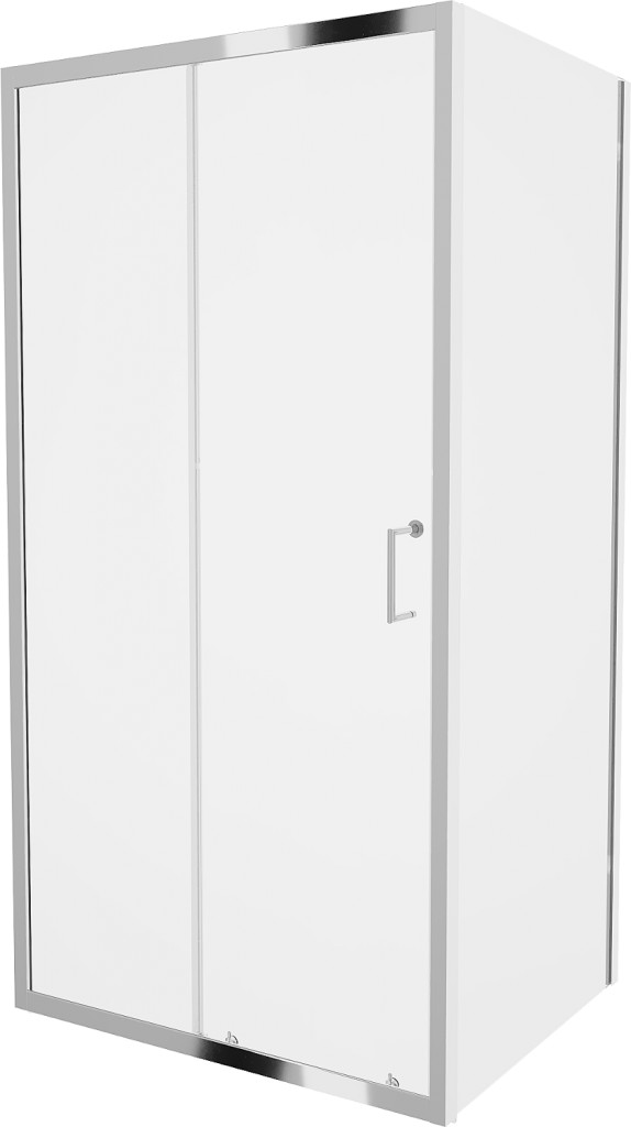 MEXEN/S - Apia sprchovací kút obdĺžnik 125x100, transparent, chróm 840-125-100-01-00