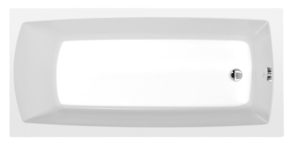 POLYSAN - LILY obdĺžniková vaňa 140x70x39cm, biela 72201