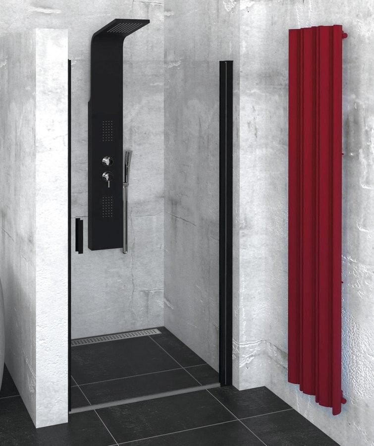 POLYSAN - ZOOM LINE BLACK sprchové dvere 900, číre sklo ZL1290B