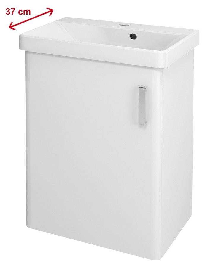 SAPHO - THEIA umývadlová skrinka 50,9x70x35cm, 1xdvierka, ľavá, biela TH057-3030