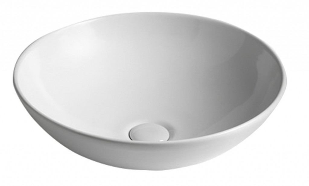 SAPHO - DIMP keramické umývadlo na dosku, Ø 46cm, biela WH060