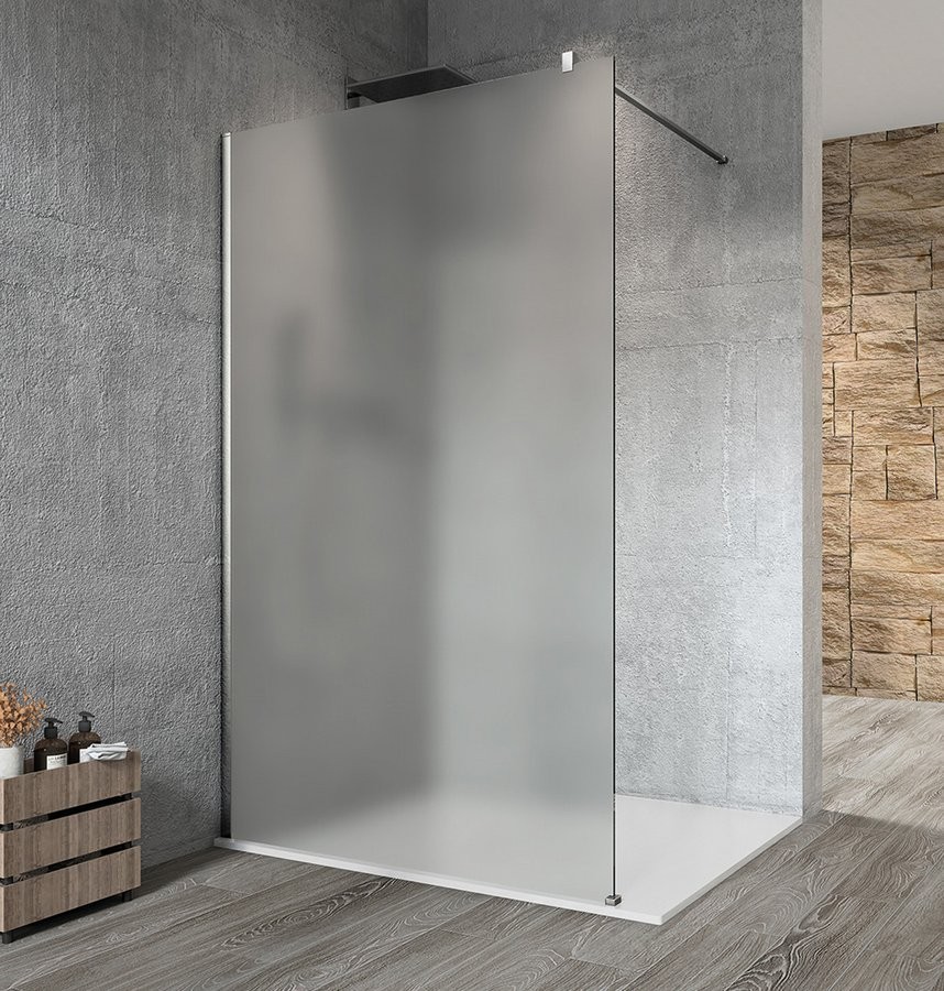 GELCO - VARIO CHROME jednodielna sprchová zástena na inštaláciu k stene, matné sklo, 1300  GX1413GX1010