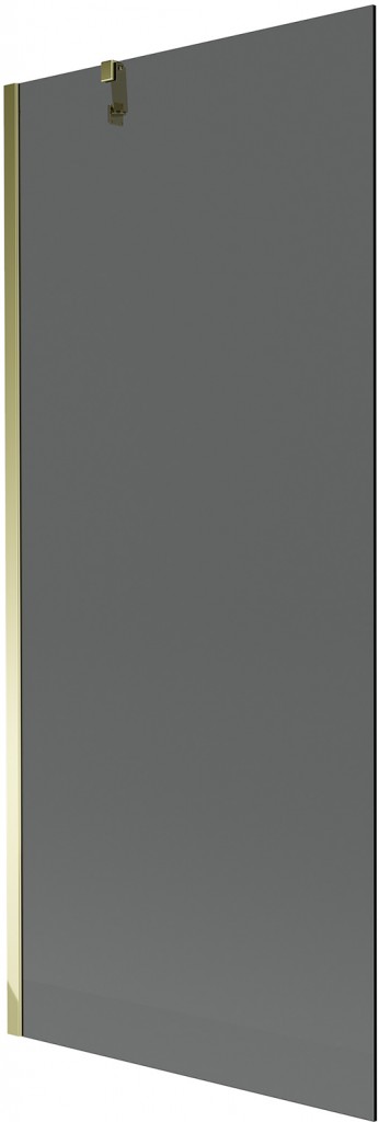 MEXEN/S - Next vaňová zástena FIX 80 x 150 cm, grafit, zlatá 895-080-000-00-40-50