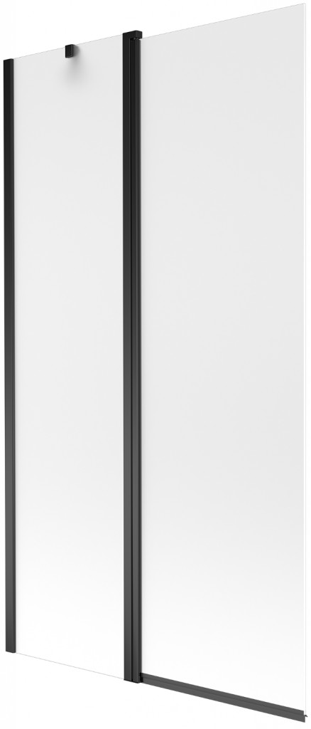 MEXEN - Flip vaňová zástena 1-krídlo 100 x 150 cm, dekor, čierna 894-100-101-70-30