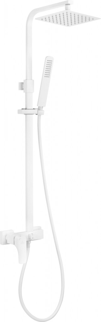 DEANTE - Hiacynt biela - Sprchový stĺp, so sprchovou batériou NAC_A1QM