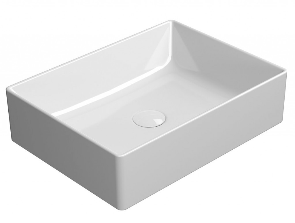 GSI - KUBE X keramické umývadlo na dosku 50x37cm, biela ExtraGlaze 942911