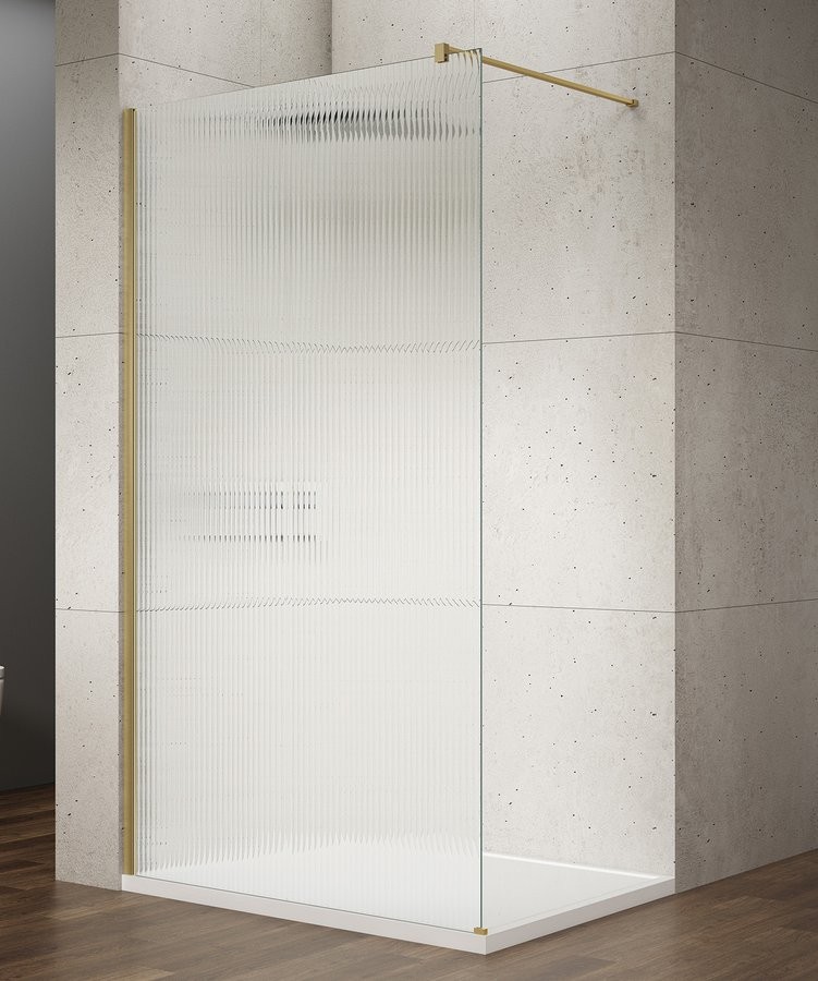 GELCO - VARIO GOLD jednodielna sprchová zástena na inštaláciu k stene, sklo nordic, 800  GX1580-08