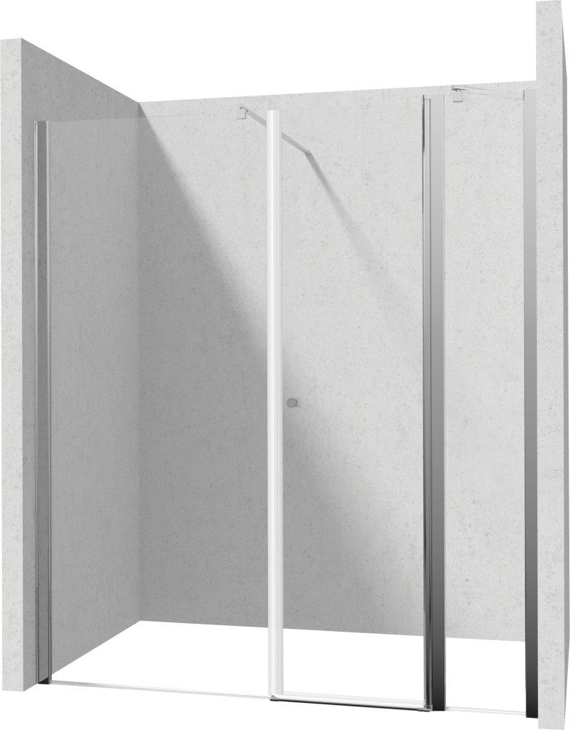 DEANTE/S - Sprchové dvere výklopné 90 pevná stena 80 KTSU041P+KTS_038P+KTS_011X KERRIA/0099