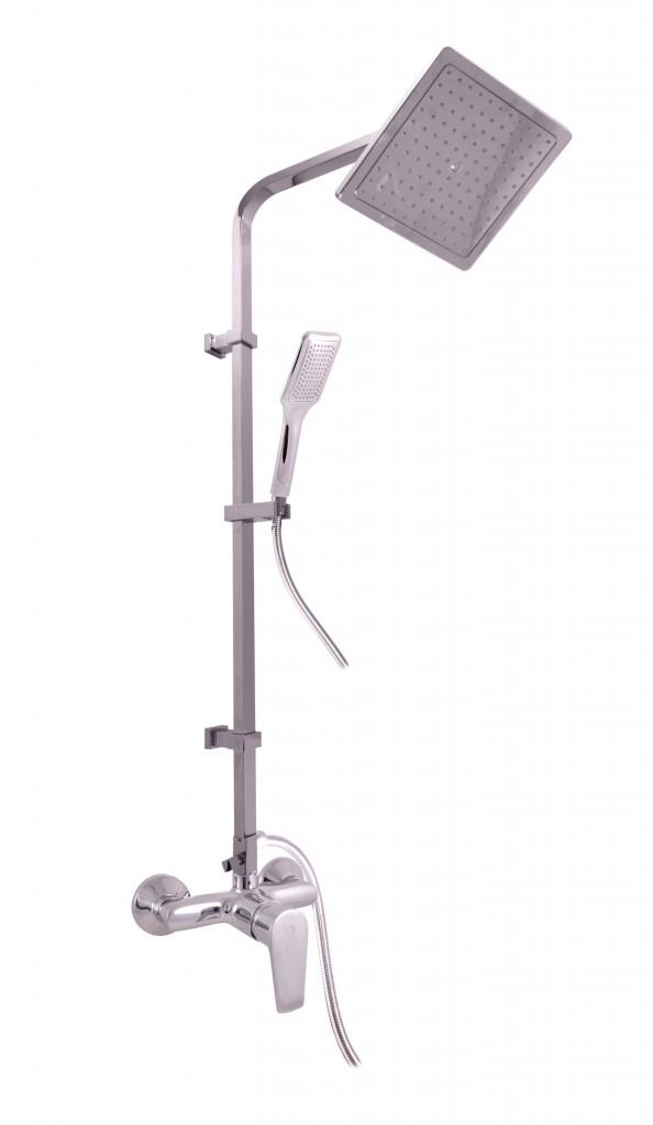 SLEZAK-RAV - Vodovodné batérie sprchová COLORADO s hlavovou a ručnou sprchou, Farba: chróm, Rozmer: 100 mm CO182.0 / 6