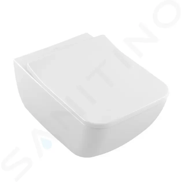 VILLEROY & BOCH - Venticello Závesné WC s doskou SoftClosing, DirectFlush, alpská biela 4611RS01