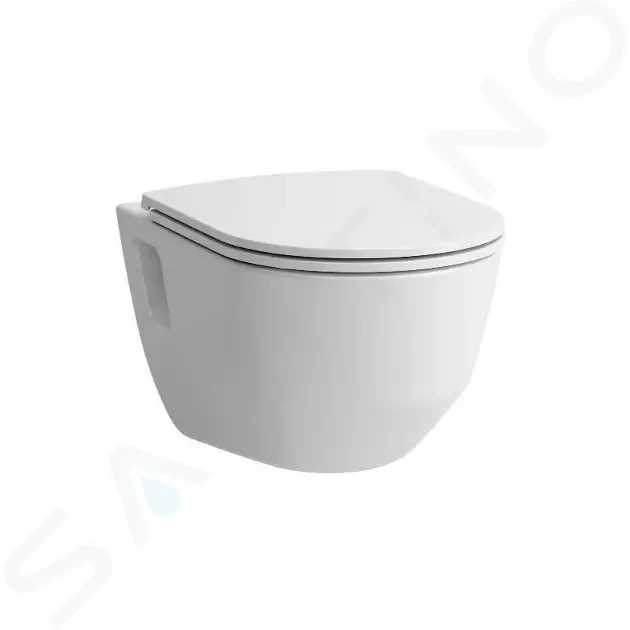 Laufen - Pro Závesné WC so sedadlom Slim, Slowclose, Rimless, biela H8669540000001