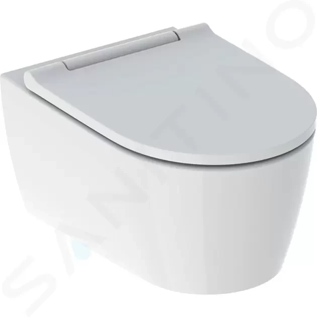 GEBERIT - ONE Závesné WC s doskou SoftClose, TurboFlush, KeraTect, biela 500.201.01.1