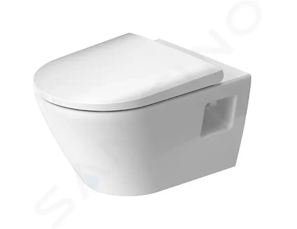 DURAVIT - D-Neo Závesné WC s doskou SoftClose, Rimless, biela 45780900A1