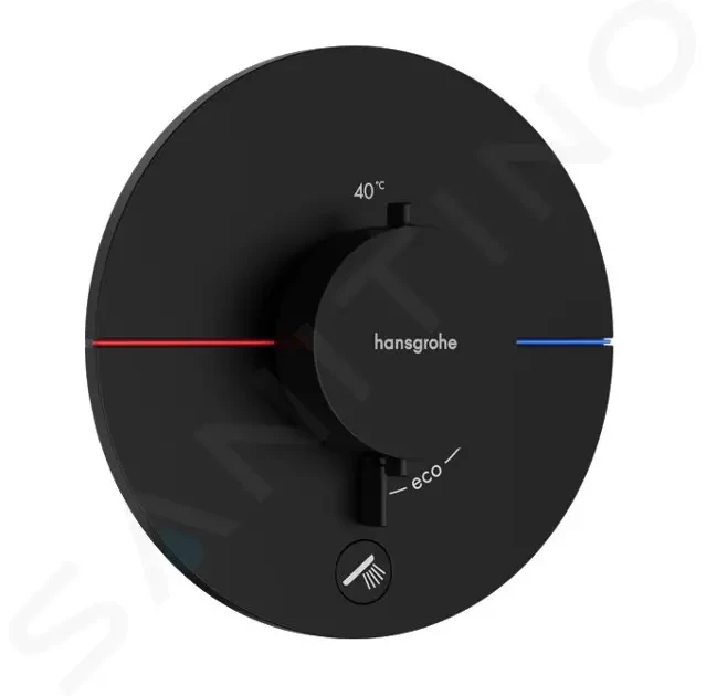 HANSGROHE - ShowerSelect Comfort Termostatická batéria pod omietku, matná čierna 15562670