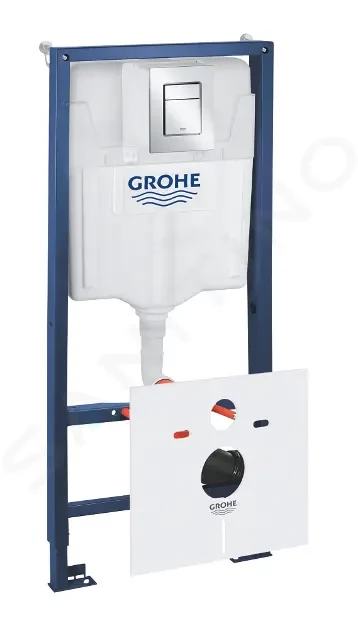 GROHE - Rapid SL Predstenová inštalácia s nádržkou na závesné WC, súprava Fresh a tlačidlo Skate Cosmopolitan S, chróm 39500000
