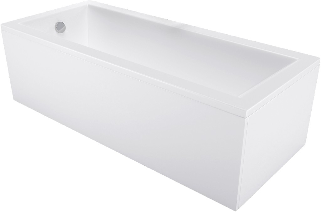 MEXEN/S - Cubik obdĺžniková vaňa 120 x 70 cm s panelom, biela 55031207000X