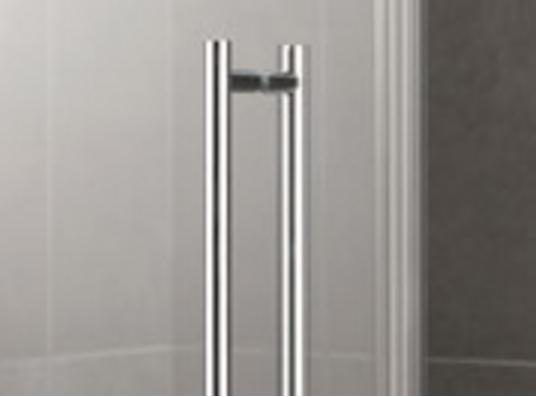 Kermi Štvrťkruh Pasa XP P55 10118 970-1000 / 1850 strieborná matná ESG číre Štvrťkruhový sprchovací kút kývne dvere s pevnými poľami (PXP55101181AK)