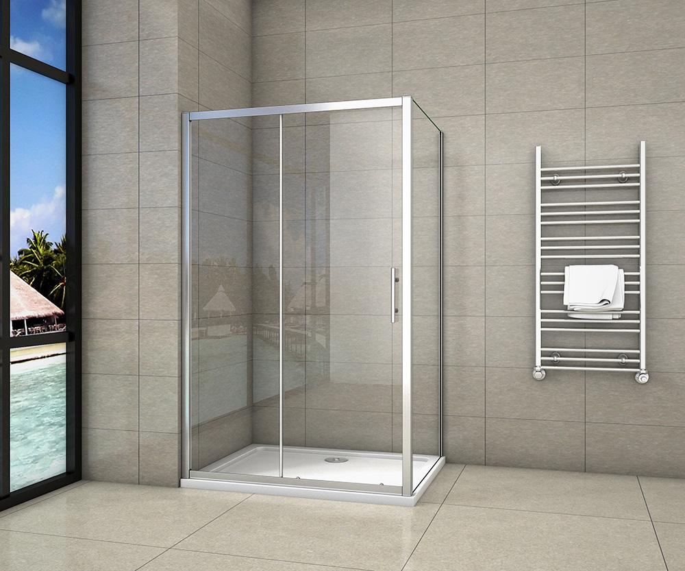 H K - Obdĺžnikový sprchovací kút SYMPHONY 140x90 cm s posuvnými dverami vrátane sprchovej vaničky z liateho mramoru SE-SYMPHONY14090 / ROCKY-14090