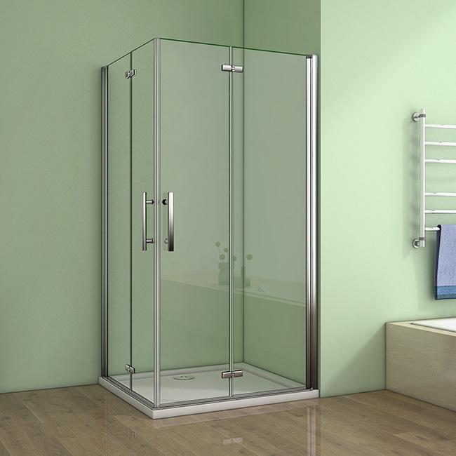 H K - Obdĺžnikový sprchovací kút MELODY R908, 90x80 cm sa zalamovacím dverami SE-MELODYR908