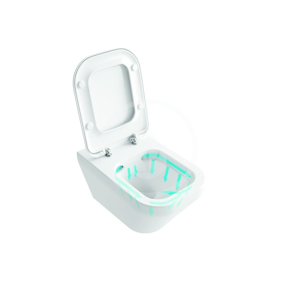 IDEAL STANDARD - Tonic II Závesné WC, Rimless, biela (K316301)