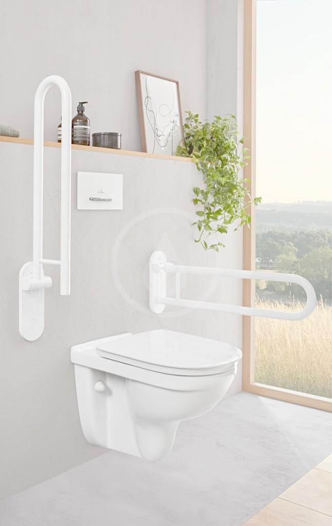 VILLEROY & BOCH - O.novo Vita Závesné WC bezbariérové, zadný odpad, DirectFlush, AntiBac, alpská biela (4695R0T1)