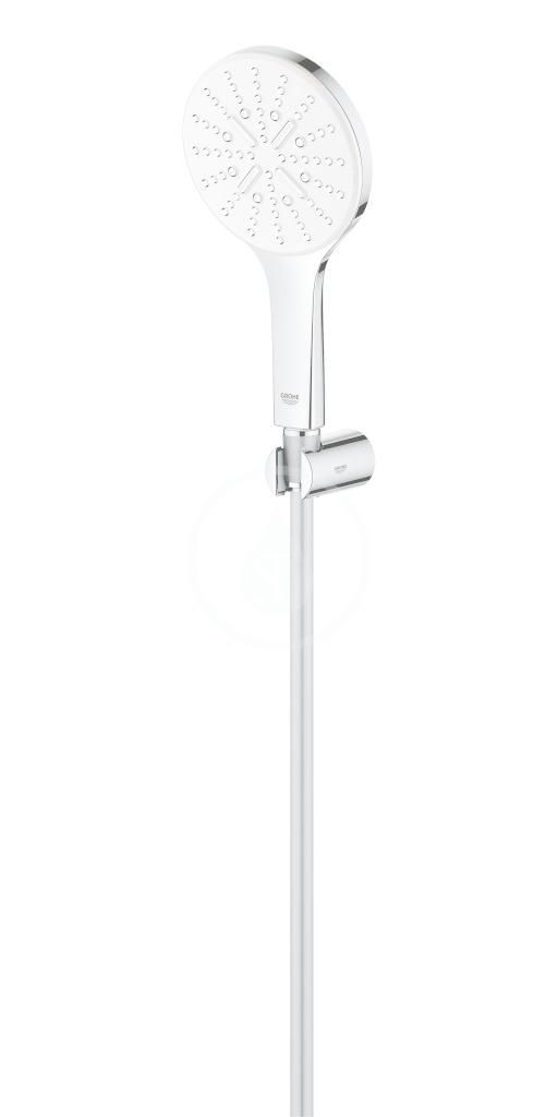 GROHE - Rainshower SmartActive Súprava sprchovej hlavice 130 9,5 l/min, 3 prúdy, držiaku a hadice, mesačná biela (26581LS0)