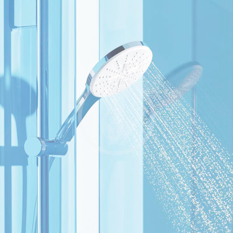 GROHE - Rainshower SmartActive Súprava sprchovej hlavice 130, 3 prúdy, tyče 900 mm a hadice, mesačná biela (26578LS0)