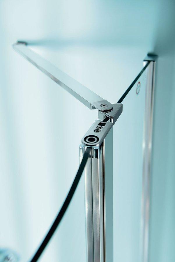 POLYSAN - ZOOM LINE štvrťkruhová sprchová zástena 1000x1000mm, číre sklo, pravá (ZL2616R)