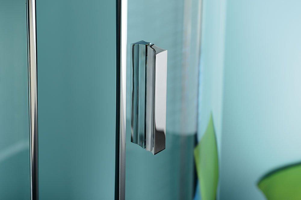 POLYSAN - ZOOM LINE štvrťkruhová sprchová zástena 900x900mm, číre sklo, ľavá (ZL2615L)