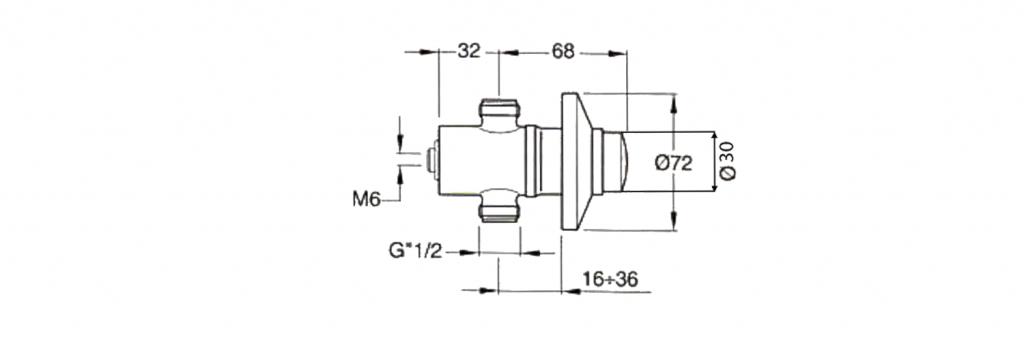 SILFRA - QUIK samouzatvárací podomietkový pisoárový ventil, chróm (QK11051)