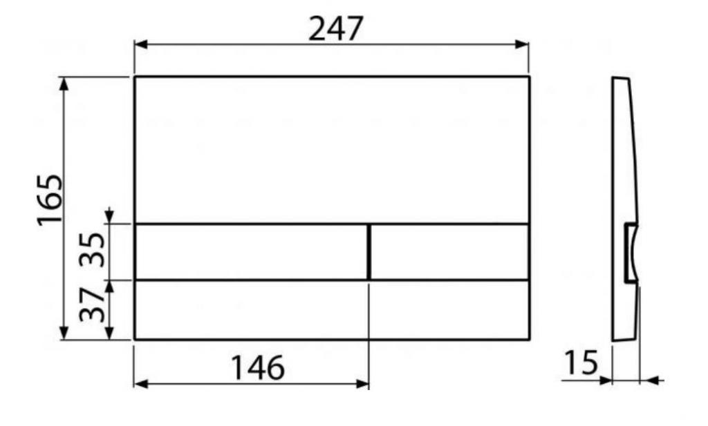 ALCAPLAST  Sádromodul - predstenový inštalačný systém s bielym / chróm tlačidlom M1720-1 + WC REA CARLO MINI RIMLESS ČIERNY MAT + SEDADLO (AM101/1120 M1720-1 MM1)