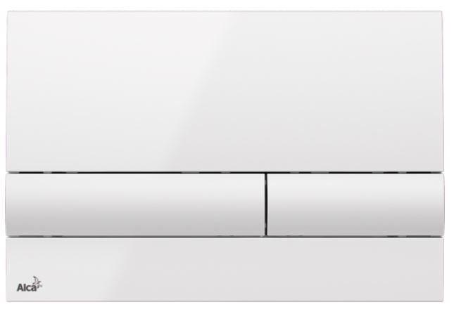 ALCAPLAST  Jádromodul - predstenový inštalačný systém s bielym tlačidlom M1710 + WC REA CARLO MINI RIMLESS ČIERNY MAT + SEDADLO (AM102/1120 M1710 MM1)