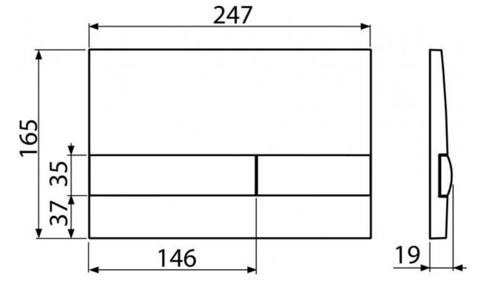 ALCAPLAST  Jádromodul - predstenový inštalačný systém s bielym tlačidlom M1710 + WC REA CARLO MINI RIMLESS ČIERNY MAT + SEDADLO (AM102/1120 M1710 MM1)