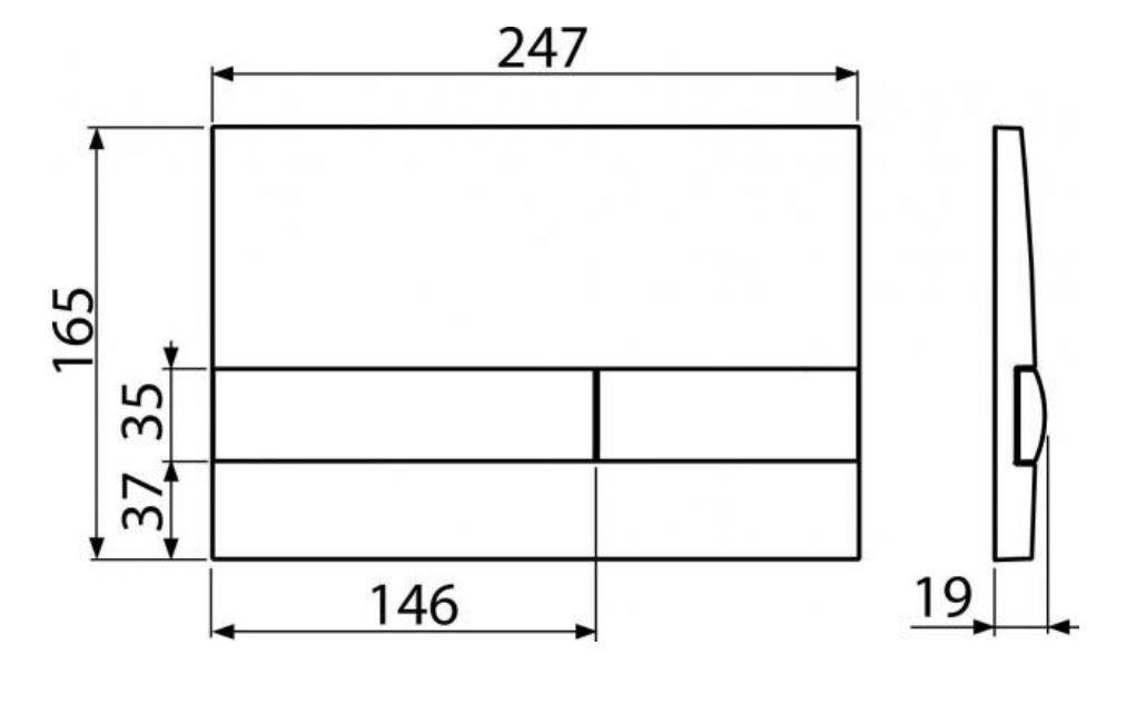 ALCAPLAST  Jádromodul - predstenový inštalačný systém s bielym tlačidlom M1710 + WC REA Carlo Flat Mini Rimlesss + SEDADLO (AM102/1120 M1710 CF1)